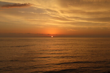 Beautiful Orange Sunset San Diego California, sunset cliffs
