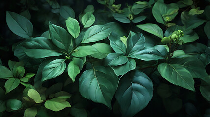 Fototapeta premium Botanical illustration. Tropical seamless pattern. Rainforest, jungle. Palm leaves, background for wallpaper, notebook covers design