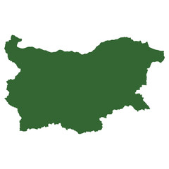 Obraz premium Vector outline map of Bulgaria