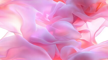 Obraz premium A close-up of a pink and white background adorned with an abundance of pink and white fabric