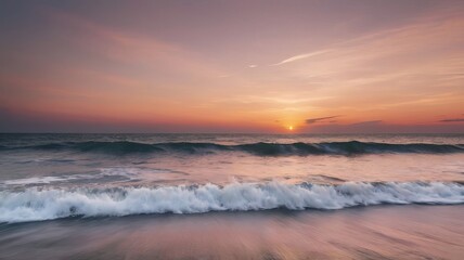 Beautiful Ocean View with Black Sandy Beach in Nature