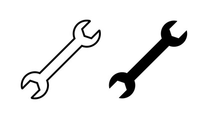 Wrench icon set