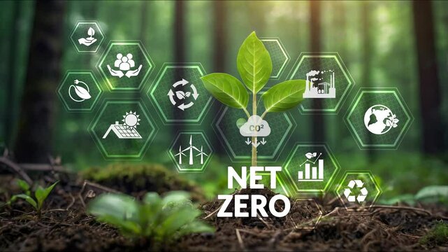Net zero by 2050. Carbon neutral. Net zero greenhouse gas emissions target. climate neutral long term strategy. No toxic gases, implementing carbon capture and storage technologies