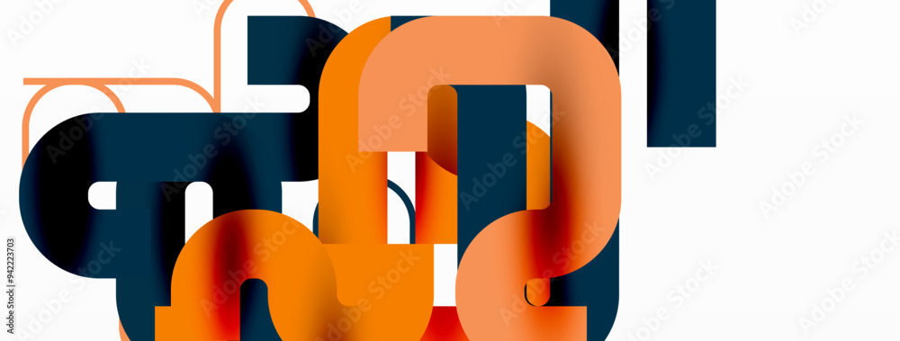 Poster Wave lines minimal abstract background