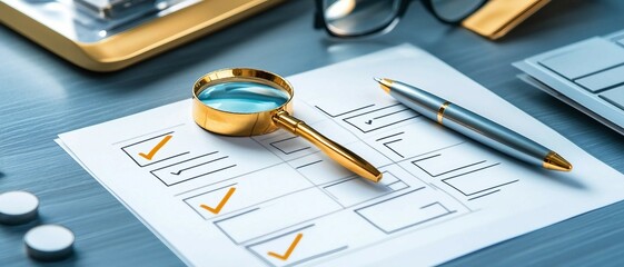 checklist document, quality control process.