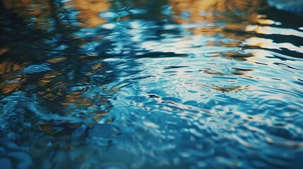 Abstract reflections on a calm river