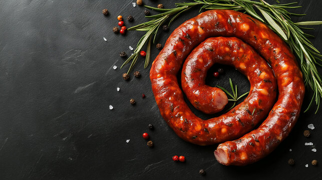 African boerewors twisted sausages raw 