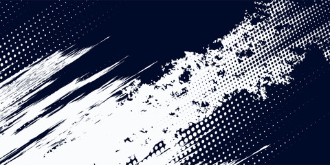 Dots halftone white blue color pattern gradient grunge texture background. Sport style vector illustration