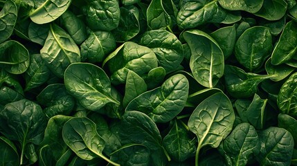  A green pile of leafy plants with many leaves growing atop them, adjacent