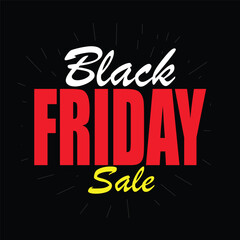 Black Friday Sale typography Vector illustration. Set of black Friday sale flyer template. Use for poster, newsletter, shopping, promotion, advertising.