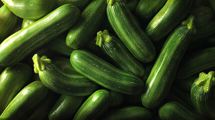   A group of cucumbers arranged on top of another pile