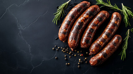African boerewors twisted sausages raw 