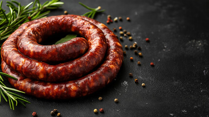 African boerewors twisted sausages raw 