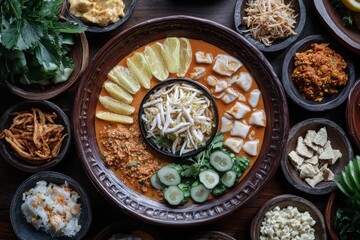 Surabaya Gado-Gado, A variant from Surabaya with a slightly different peanut sauce that includes petis udang (fermented shrimp paste) for added depth.