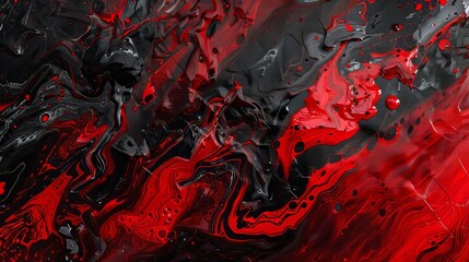 red and black abstract painting