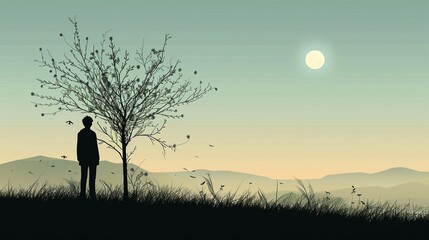 silhouette of man illustration