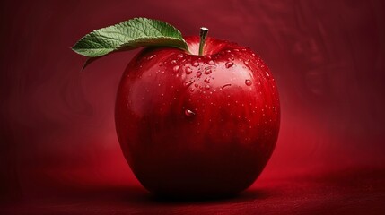big red apple fruit