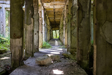 Obraz premium stara fabryka powojenna