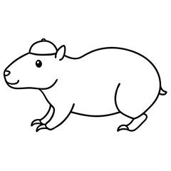 illustration of a cartoon rat
