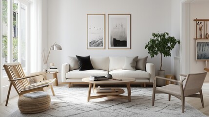 Scandinavian modern living room a contemporary take on Scandinavian style. The mood of the room is cozy and inviting.