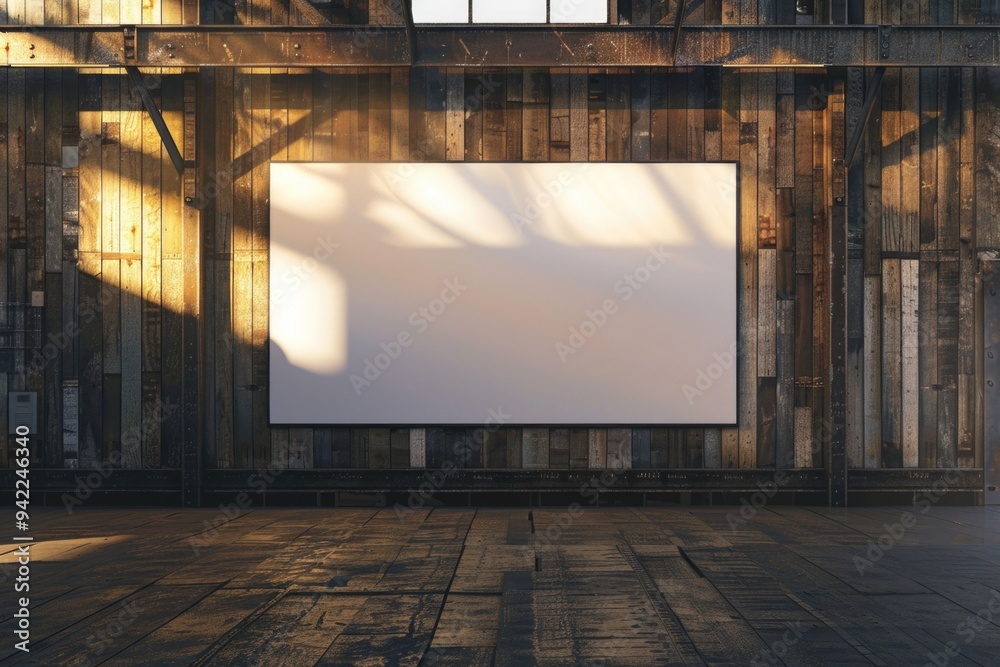 Poster A simple picture frame sits alone on a table in an empty room, ready to be filled with a special memory