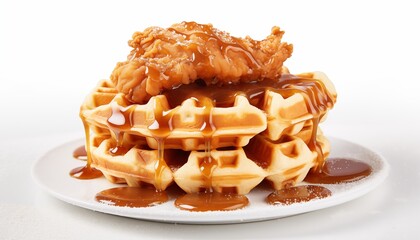 waffle with chicken