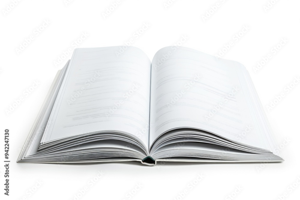 Poster A person reads from an open book on a clean and simple background