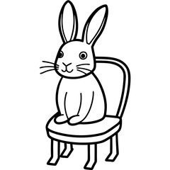 white rabbit with a carrot