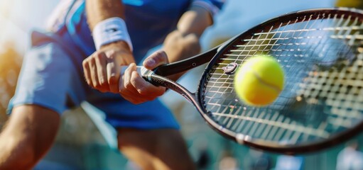 Tennis Player Serving