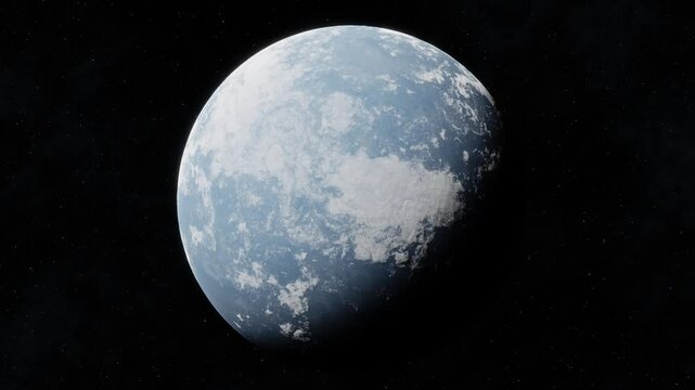 Simulaci&oacute;n Planeta con atm&oacute;sfera girando 3D Blender 