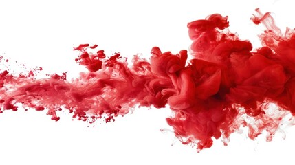Abstract Red Ink Swirl