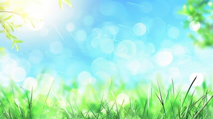Fototapeta premium Vibrant Spring Meadow