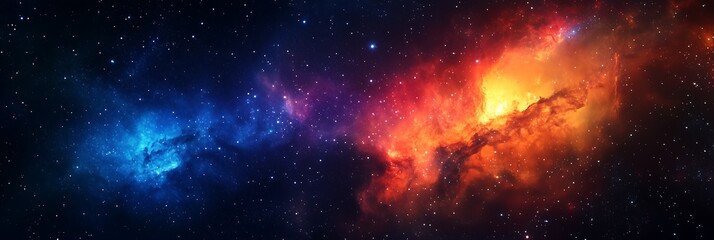 Naklejka premium infinity galaxy space