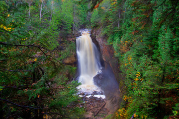 Miners Falls, Picture Rocks National Lakeshore, Michigan in Autumn