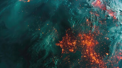 A night view of Europe from space, showing the lights of major cities.