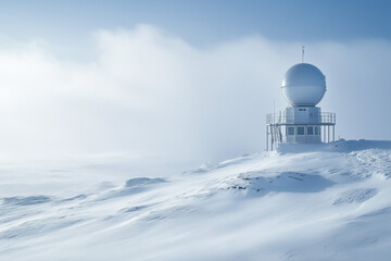 Fototapeta premium Monitor Climate from the Arctic Weather Observatory: A Hub for Meteorological Research