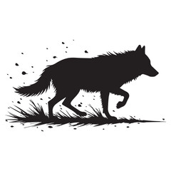 wolf vector silhouette