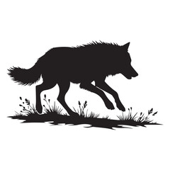 wolf vector silhouette
