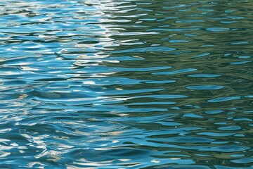 Realistic Water Surface Texture Overlay Featuring Gentle Ripples and Soft Light Reflections