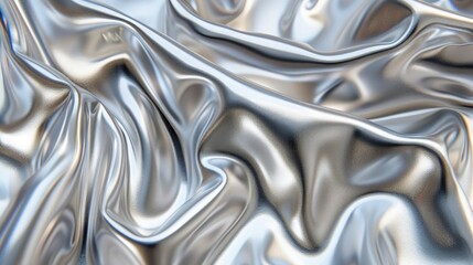 A dazzling texture of gleaming liquid chrome, liquid chrome background.