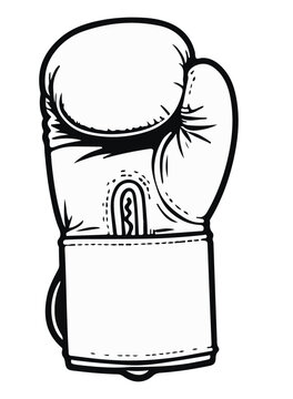 recommend clip art: boxing glove shape outline