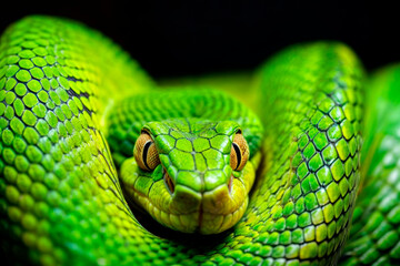 Fototapeta premium green tree python Morelia viridis