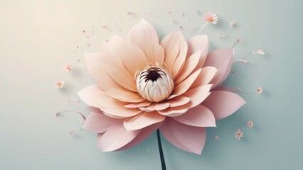 pink and white chrysanthemum flower in a vase