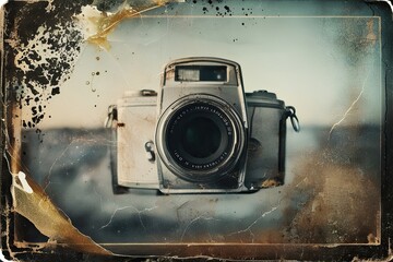 Vintage Style Worn Photographs with Light Leaks Film Grain and Textured Overlays for a Timeless Aesthetic
