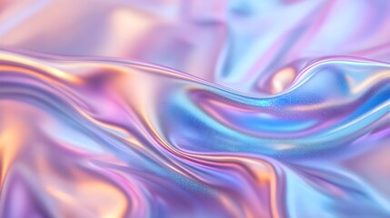 Abstract Iridescent Background, Shimmering Purple Blue Texture