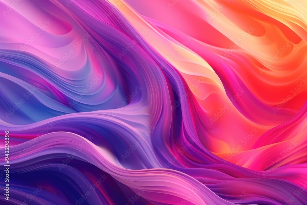 Aufkleber A colorful abstract background with wavy lines suitable for use as a design element or pattern