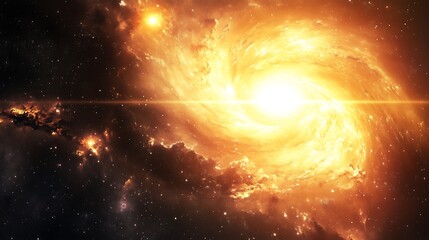 sollar system galaxy with sun