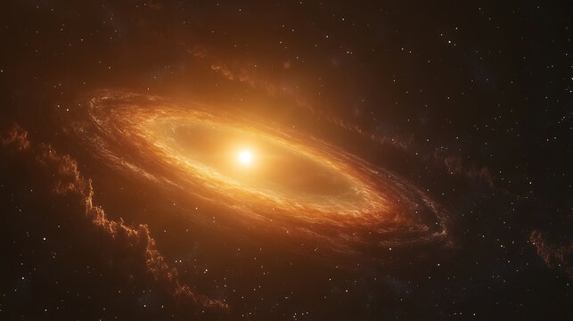 sollar system galaxy with sun