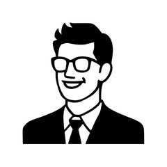 businessman with glasses