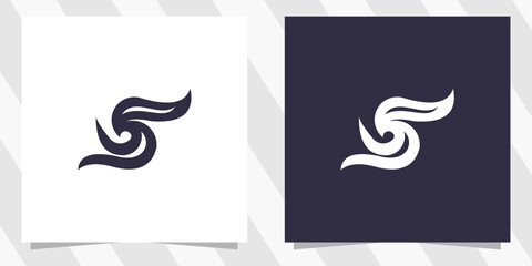 letter s logo design vector